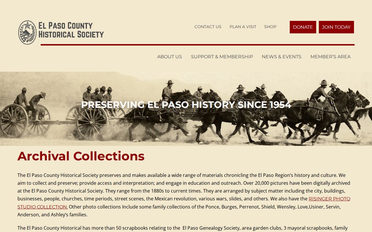 Horizon City previous residents research in El Paso County Historical Society collections